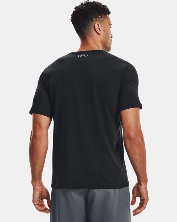 Men's UA Sportstyle Left Chest Short Sleeve Shirt, Black, pdpMainDesktop image number 2